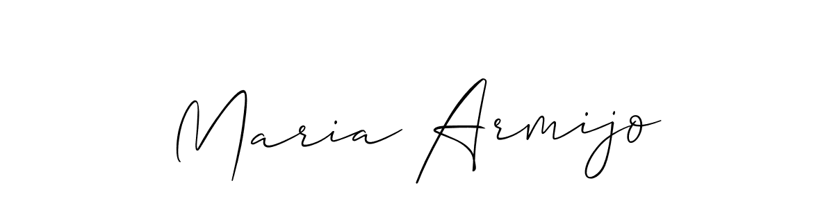 Maria Armijo stylish signature style. Best Handwritten Sign (Allison_Script) for my name. Handwritten Signature Collection Ideas for my name Maria Armijo. Maria Armijo signature style 2 images and pictures png