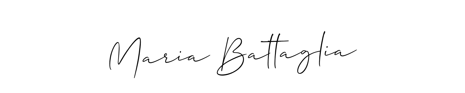 How to make Maria Battaglia name signature. Use Allison_Script style for creating short signs online. This is the latest handwritten sign. Maria Battaglia signature style 2 images and pictures png