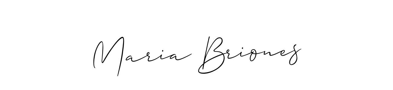 You should practise on your own different ways (Allison_Script) to write your name (Maria Briones) in signature. don't let someone else do it for you. Maria Briones signature style 2 images and pictures png