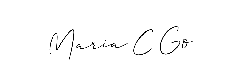 How to Draw Maria C Go signature style? Allison_Script is a latest design signature styles for name Maria C Go. Maria C Go signature style 2 images and pictures png