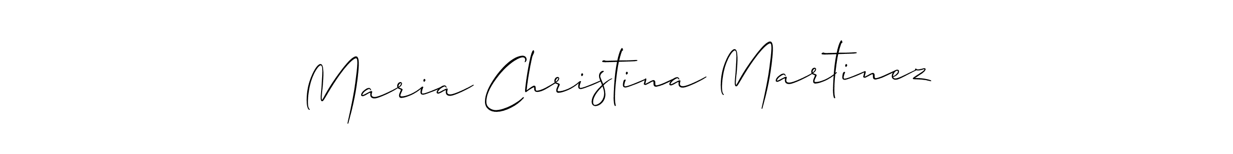 Design your own signature with our free online signature maker. With this signature software, you can create a handwritten (Allison_Script) signature for name Maria Christina Martinez. Maria Christina Martinez signature style 2 images and pictures png