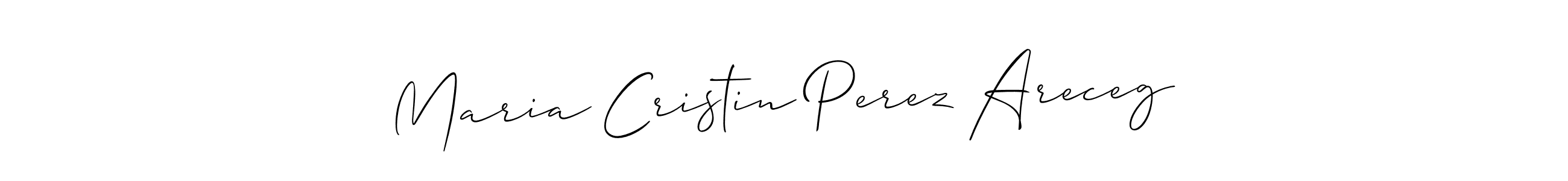 How to make Maria Cristin Perez Areceg signature? Allison_Script is a professional autograph style. Create handwritten signature for Maria Cristin Perez Areceg name. Maria Cristin Perez Areceg signature style 2 images and pictures png