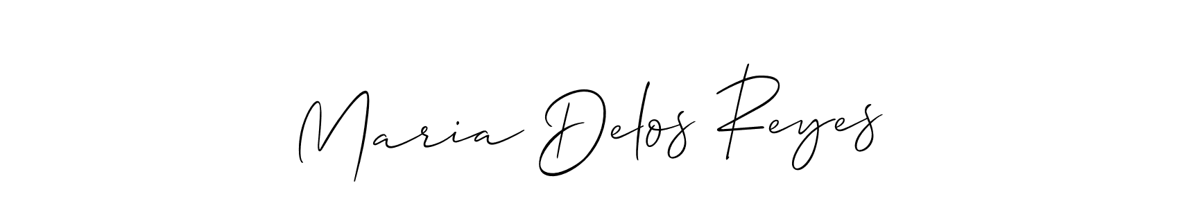 Design your own signature with our free online signature maker. With this signature software, you can create a handwritten (Allison_Script) signature for name Maria Delos Reyes. Maria Delos Reyes signature style 2 images and pictures png