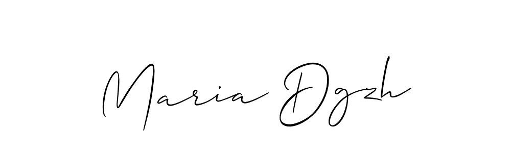 if you are searching for the best signature style for your name Maria Dgzh. so please give up your signature search. here we have designed multiple signature styles  using Allison_Script. Maria Dgzh signature style 2 images and pictures png
