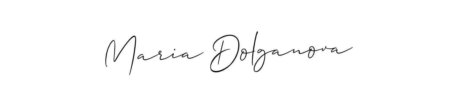 Also You can easily find your signature by using the search form. We will create Maria Dolganova name handwritten signature images for you free of cost using Allison_Script sign style. Maria Dolganova signature style 2 images and pictures png