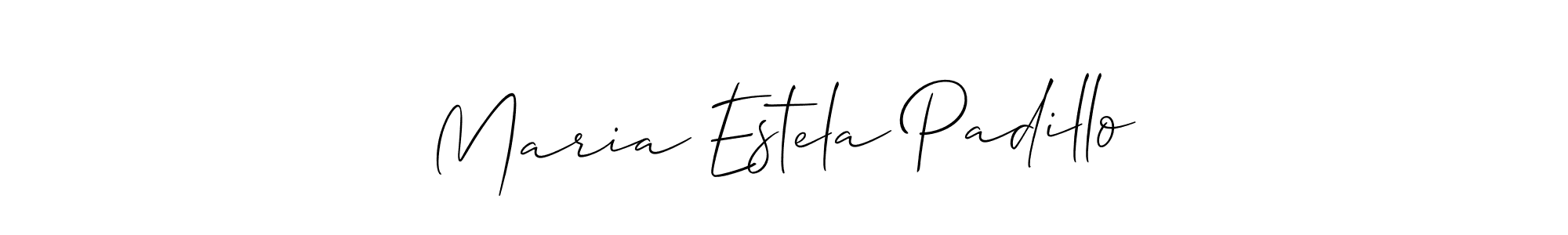 Best and Professional Signature Style for Maria Estela Padillo. Allison_Script Best Signature Style Collection. Maria Estela Padillo signature style 2 images and pictures png