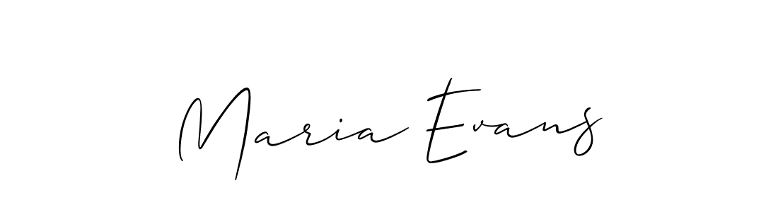 Allison_Script is a professional signature style that is perfect for those who want to add a touch of class to their signature. It is also a great choice for those who want to make their signature more unique. Get Maria Evans name to fancy signature for free. Maria Evans signature style 2 images and pictures png