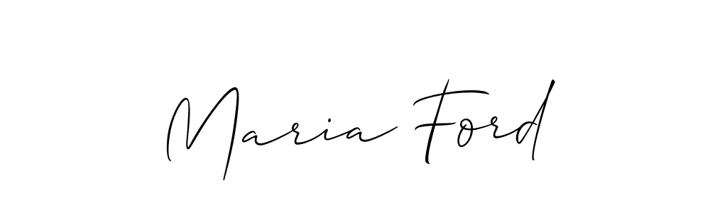 The best way (Allison_Script) to make a short signature is to pick only two or three words in your name. The name Maria Ford include a total of six letters. For converting this name. Maria Ford signature style 2 images and pictures png