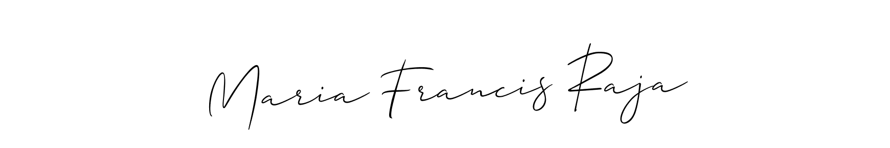 This is the best signature style for the Maria Francis Raja name. Also you like these signature font (Allison_Script). Mix name signature. Maria Francis Raja signature style 2 images and pictures png