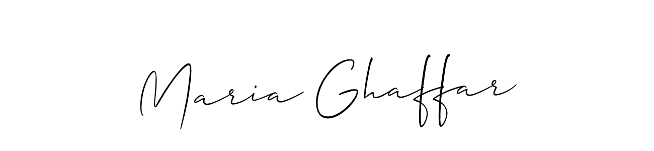 Similarly Allison_Script is the best handwritten signature design. Signature creator online .You can use it as an online autograph creator for name Maria Ghaffar. Maria Ghaffar signature style 2 images and pictures png