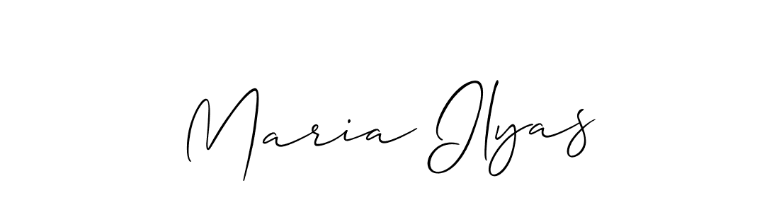 How to Draw Maria Ilyas signature style? Allison_Script is a latest design signature styles for name Maria Ilyas. Maria Ilyas signature style 2 images and pictures png