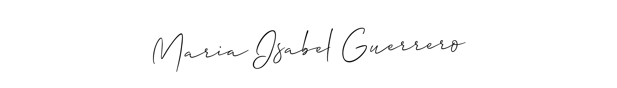 Also You can easily find your signature by using the search form. We will create Maria Isabel Guerrero name handwritten signature images for you free of cost using Allison_Script sign style. Maria Isabel Guerrero signature style 2 images and pictures png