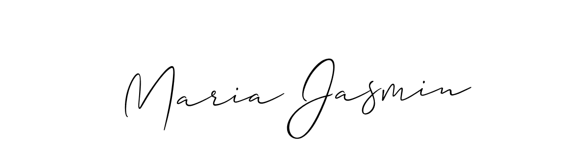 How to make Maria Jasmin signature? Allison_Script is a professional autograph style. Create handwritten signature for Maria Jasmin name. Maria Jasmin signature style 2 images and pictures png
