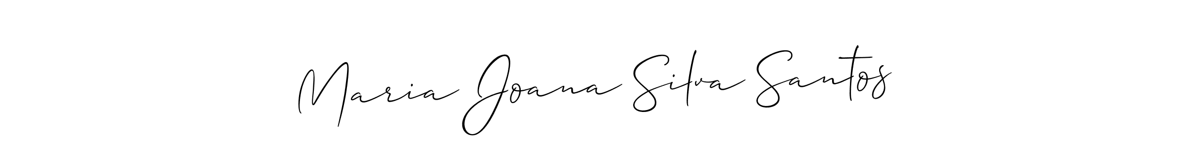 Similarly Allison_Script is the best handwritten signature design. Signature creator online .You can use it as an online autograph creator for name Maria Joana Silva Santos. Maria Joana Silva Santos signature style 2 images and pictures png