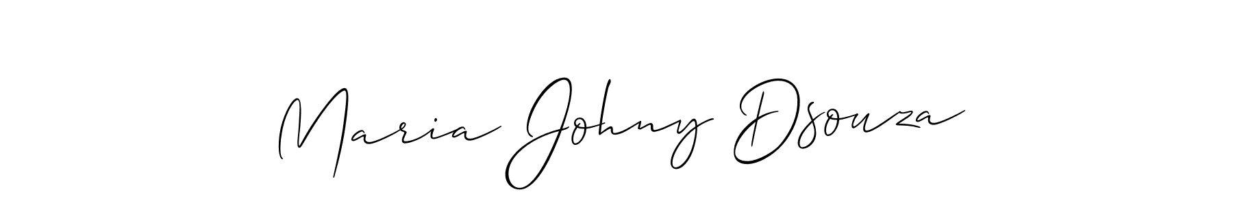 Use a signature maker to create a handwritten signature online. With this signature software, you can design (Allison_Script) your own signature for name Maria Johny Dsouza. Maria Johny Dsouza signature style 2 images and pictures png