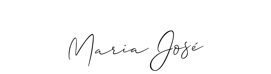 Use a signature maker to create a handwritten signature online. With this signature software, you can design (Allison_Script) your own signature for name Maria José. Maria José signature style 2 images and pictures png