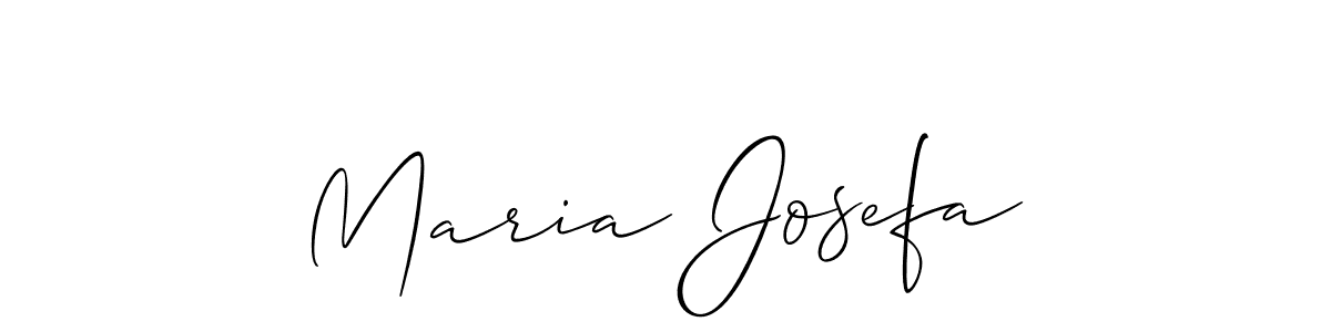 You should practise on your own different ways (Allison_Script) to write your name (Maria Josefa) in signature. don't let someone else do it for you. Maria Josefa signature style 2 images and pictures png