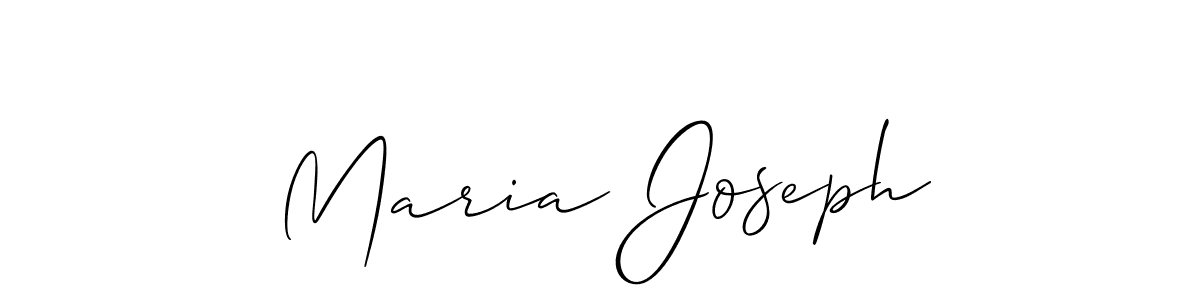Make a beautiful signature design for name Maria Joseph. With this signature (Allison_Script) style, you can create a handwritten signature for free. Maria Joseph signature style 2 images and pictures png