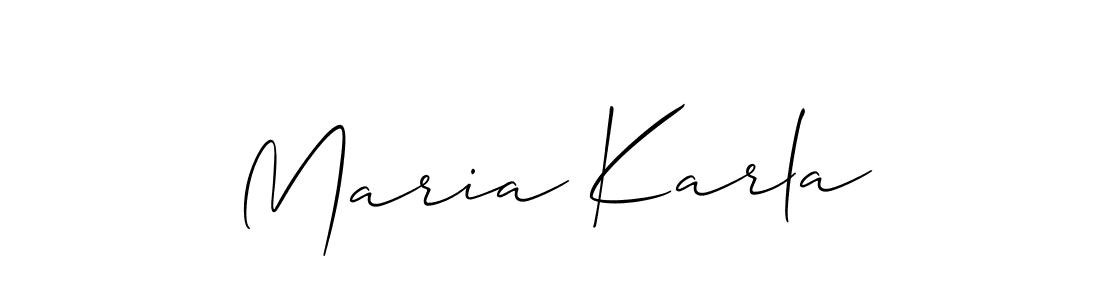 Check out images of Autograph of Maria Karla name. Actor Maria Karla Signature Style. Allison_Script is a professional sign style online. Maria Karla signature style 2 images and pictures png