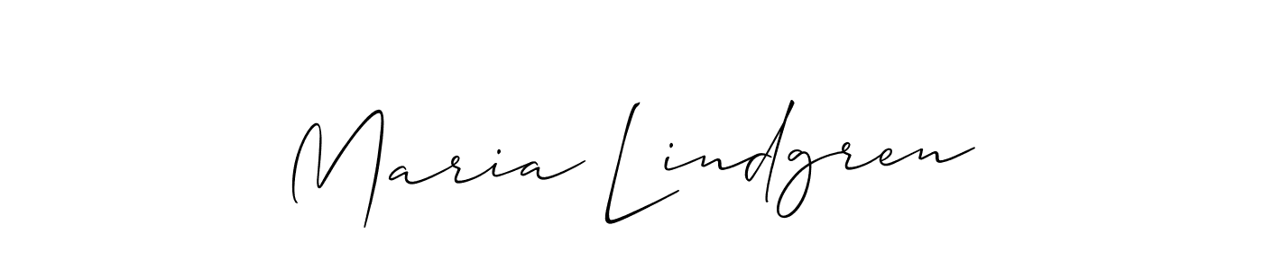 The best way (Allison_Script) to make a short signature is to pick only two or three words in your name. The name Maria Lindgren include a total of six letters. For converting this name. Maria Lindgren signature style 2 images and pictures png