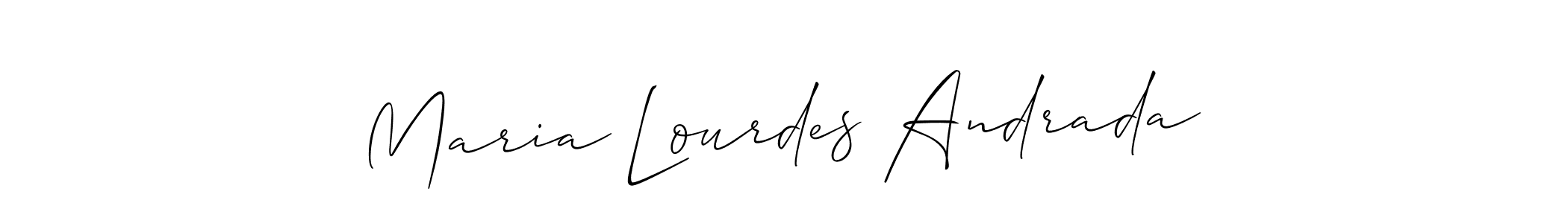 Use a signature maker to create a handwritten signature online. With this signature software, you can design (Allison_Script) your own signature for name Maria Lourdes Andrada. Maria Lourdes Andrada signature style 2 images and pictures png