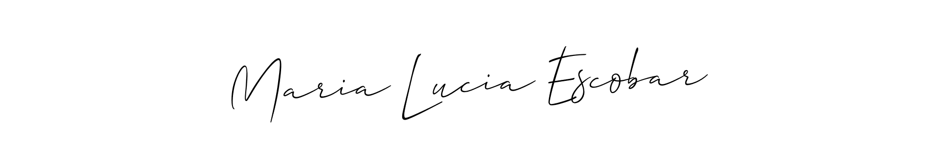 Make a beautiful signature design for name Maria Lucia Escobar. Use this online signature maker to create a handwritten signature for free. Maria Lucia Escobar signature style 2 images and pictures png