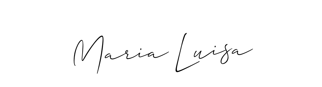 Design your own signature with our free online signature maker. With this signature software, you can create a handwritten (Allison_Script) signature for name Maria Luisa. Maria Luisa signature style 2 images and pictures png
