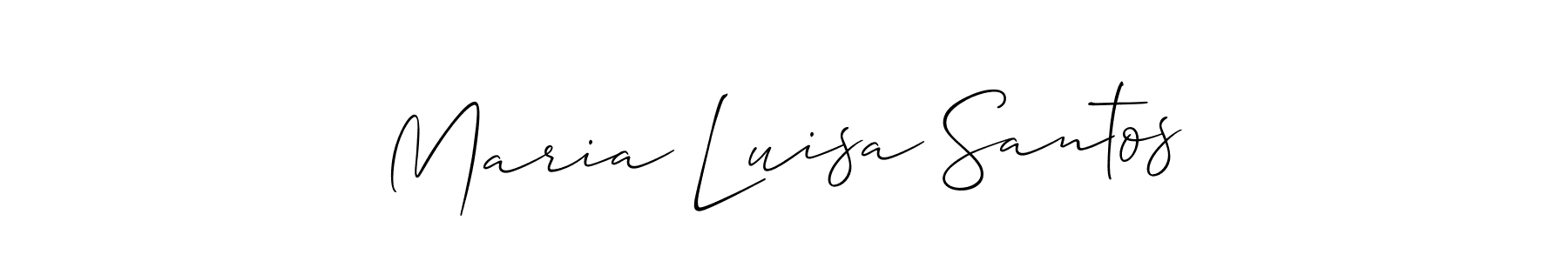 Best and Professional Signature Style for Maria Luisa Santos. Allison_Script Best Signature Style Collection. Maria Luisa Santos signature style 2 images and pictures png