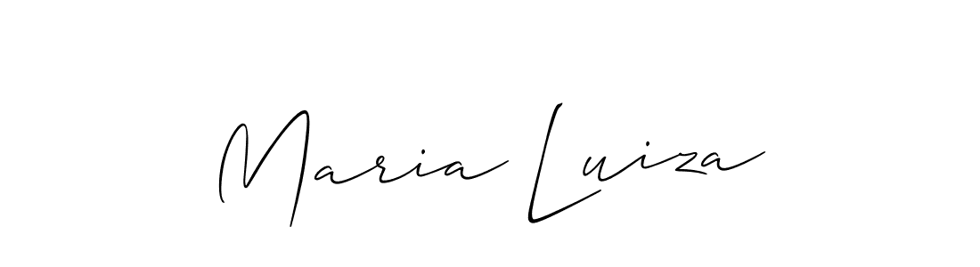 if you are searching for the best signature style for your name Maria Luiza. so please give up your signature search. here we have designed multiple signature styles  using Allison_Script. Maria Luiza signature style 2 images and pictures png