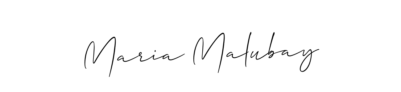 Best and Professional Signature Style for Maria Malubay. Allison_Script Best Signature Style Collection. Maria Malubay signature style 2 images and pictures png