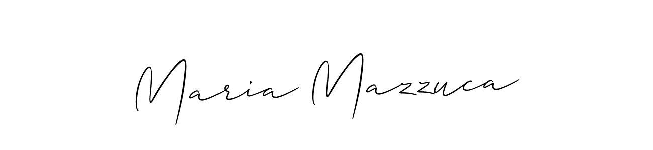 Allison_Script is a professional signature style that is perfect for those who want to add a touch of class to their signature. It is also a great choice for those who want to make their signature more unique. Get Maria Mazzuca name to fancy signature for free. Maria Mazzuca signature style 2 images and pictures png