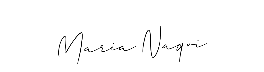 Use a signature maker to create a handwritten signature online. With this signature software, you can design (Allison_Script) your own signature for name Maria Naqvi. Maria Naqvi signature style 2 images and pictures png