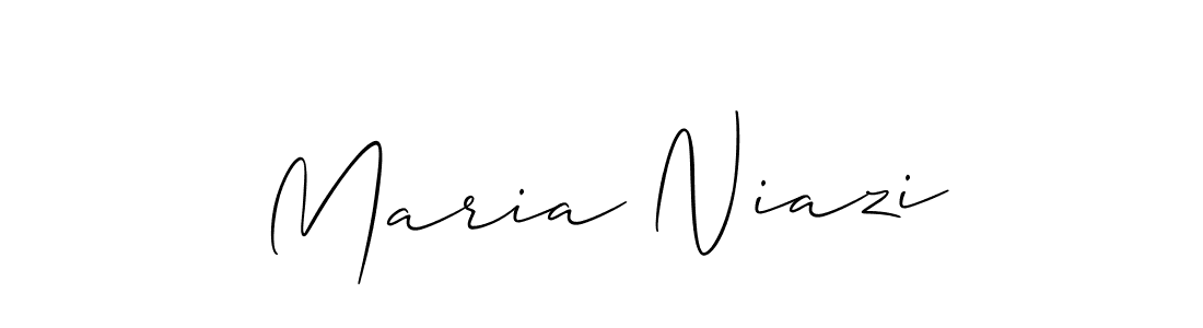 Make a short Maria Niazi signature style. Manage your documents anywhere anytime using Allison_Script. Create and add eSignatures, submit forms, share and send files easily. Maria Niazi signature style 2 images and pictures png