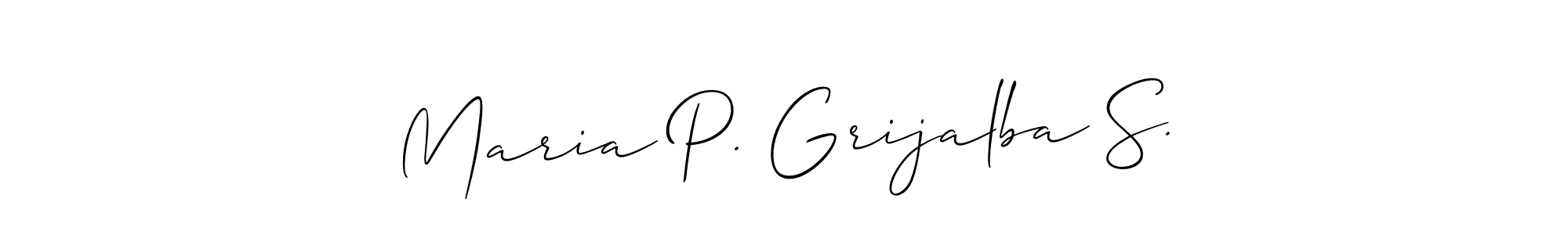 Once you've used our free online signature maker to create your best signature Allison_Script style, it's time to enjoy all of the benefits that Maria P. Grijalba S. name signing documents. Maria P. Grijalba S. signature style 2 images and pictures png