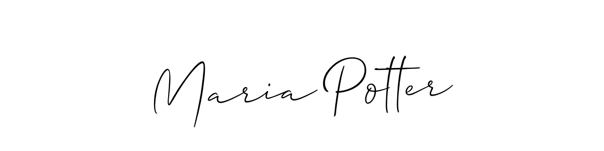 Also You can easily find your signature by using the search form. We will create Maria Potter name handwritten signature images for you free of cost using Allison_Script sign style. Maria Potter signature style 2 images and pictures png