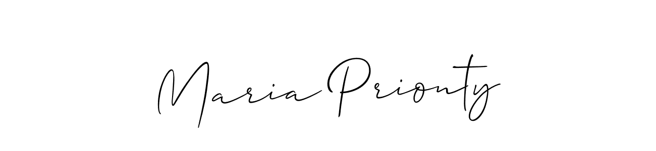 Make a beautiful signature design for name Maria Prionty. Use this online signature maker to create a handwritten signature for free. Maria Prionty signature style 2 images and pictures png