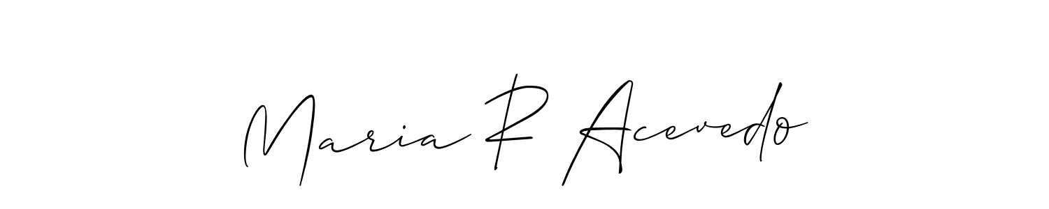 See photos of Maria R Acevedo official signature by Spectra . Check more albums & portfolios. Read reviews & check more about Allison_Script font. Maria R Acevedo signature style 2 images and pictures png