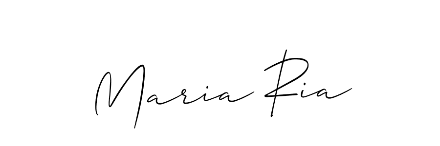 Make a beautiful signature design for name Maria Ria. With this signature (Allison_Script) style, you can create a handwritten signature for free. Maria Ria signature style 2 images and pictures png