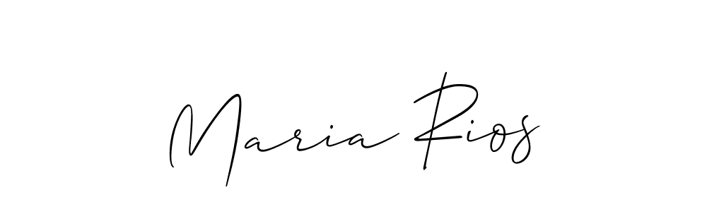 Make a beautiful signature design for name Maria Rios. With this signature (Allison_Script) style, you can create a handwritten signature for free. Maria Rios signature style 2 images and pictures png