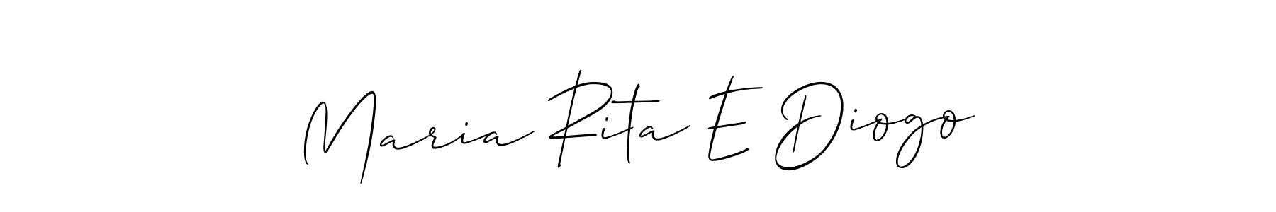 You can use this online signature creator to create a handwritten signature for the name Maria Rita E Diogo. This is the best online autograph maker. Maria Rita E Diogo signature style 2 images and pictures png