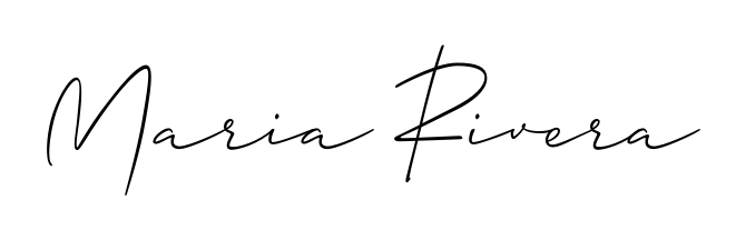 Express your personality with a custom Maria Rivera signature crafted with Allison_Script typography. Free transparent PNG download available. Maria Rivera signature style 2 images and pictures png