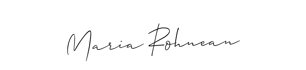 Also we have Maria Rohnean name is the best signature style. Create professional handwritten signature collection using Allison_Script autograph style. Maria Rohnean signature style 2 images and pictures png