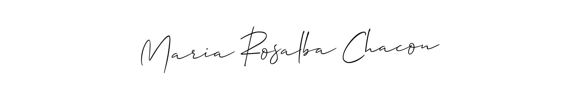 How to make Maria Rosalba Chacon signature? Allison_Script is a professional autograph style. Create handwritten signature for Maria Rosalba Chacon name. Maria Rosalba Chacon signature style 2 images and pictures png