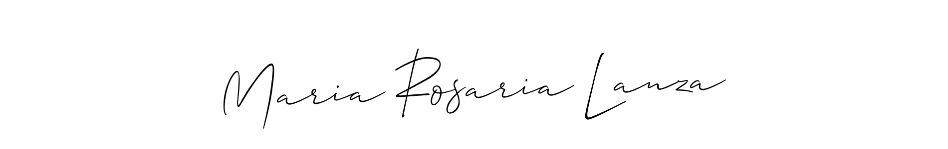 Similarly Allison_Script is the best handwritten signature design. Signature creator online .You can use it as an online autograph creator for name Maria Rosaria Lanza. Maria Rosaria Lanza signature style 2 images and pictures png