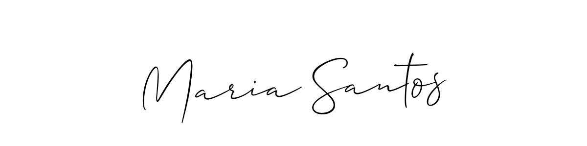 Best and Professional Signature Style for Maria Santos. Allison_Script Best Signature Style Collection. Maria Santos signature style 2 images and pictures png