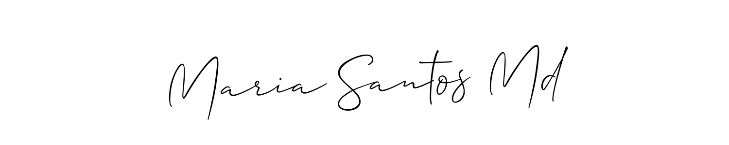 Also You can easily find your signature by using the search form. We will create Maria Santos Md name handwritten signature images for you free of cost using Allison_Script sign style. Maria Santos Md signature style 2 images and pictures png