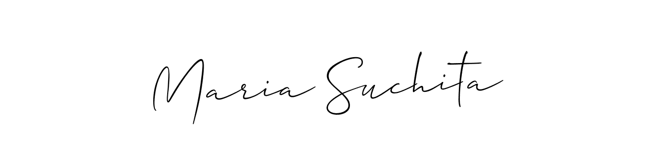 Best and Professional Signature Style for Maria Suchita. Allison_Script Best Signature Style Collection. Maria Suchita signature style 2 images and pictures png