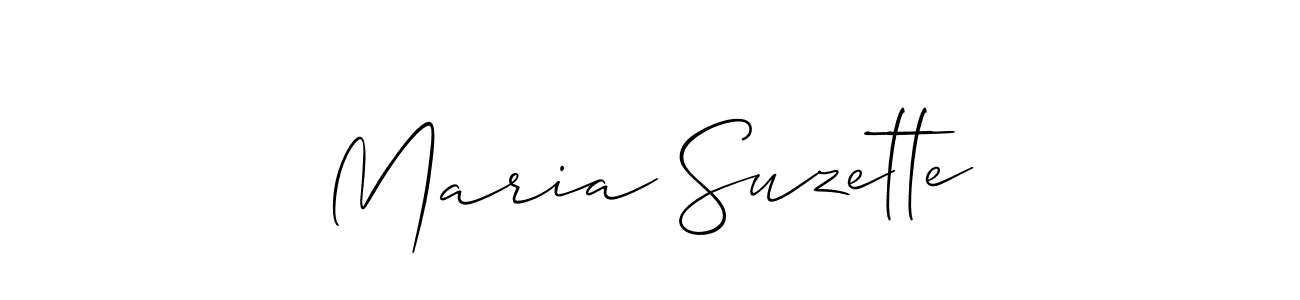 Create a beautiful signature design for name Maria Suzette. With this signature (Allison_Script) fonts, you can make a handwritten signature for free. Maria Suzette signature style 2 images and pictures png