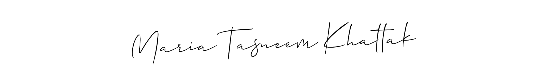 How to Draw Maria Tasneem Khattak signature style? Allison_Script is a latest design signature styles for name Maria Tasneem Khattak. Maria Tasneem Khattak signature style 2 images and pictures png