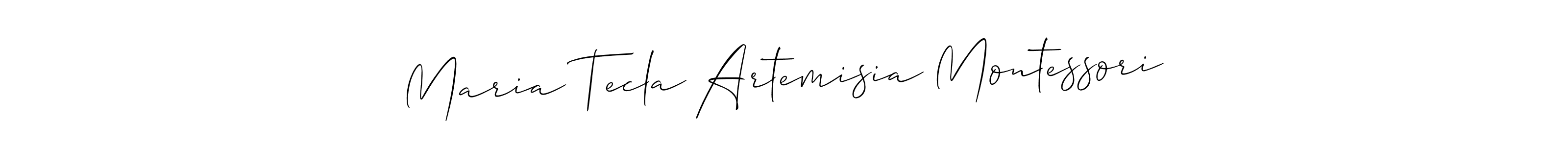 Make a beautiful signature design for name Maria Tecla Artemisia Montessori. Use this online signature maker to create a handwritten signature for free. Maria Tecla Artemisia Montessori signature style 2 images and pictures png